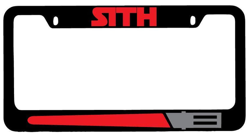 Sith RED Black METAL License Plate Frame SW  Mod-GRAPH9856236-8079