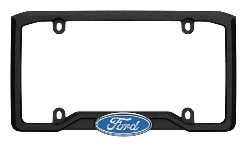 Ford License Plate Frame, Black/Chrome Officially Licensed Product