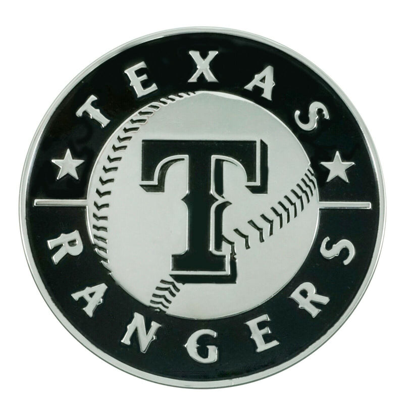 MLB Texas Rangers Diecast 3D Chrome Emblem Car Truck RV