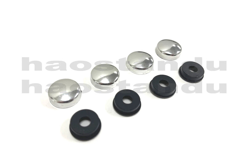 4pcs set Chrome Screw Bolt Cap Covers all USA License Plate Frame Cars Truck SUV