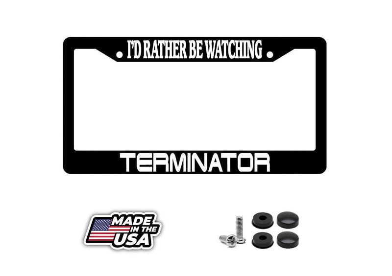 Black License Plate Frame I&