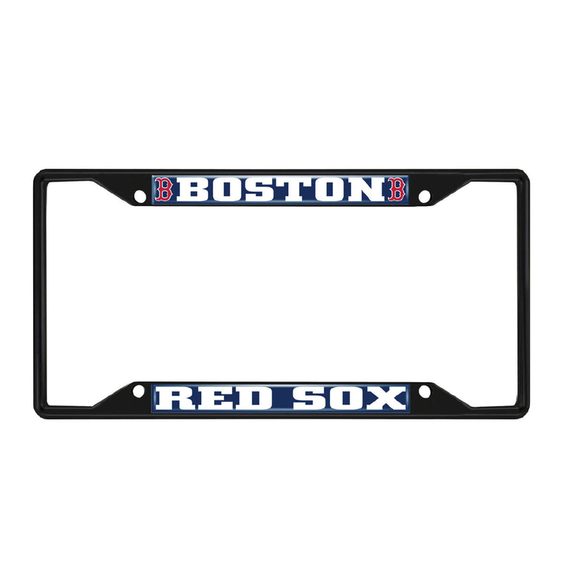 MLB Boston Red Sox Black Metal License Plate Frame