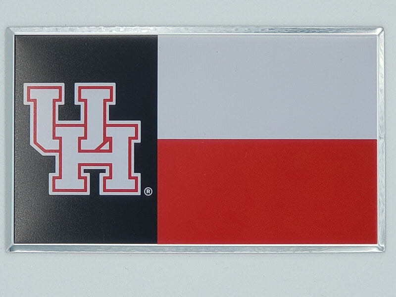 NCAA Houston Cougars Color Flag Auto Emblem Delivery