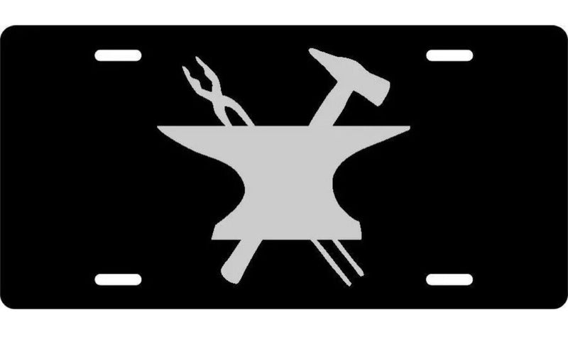 License Plate Anvil graphic truck car auto tag Aluminum