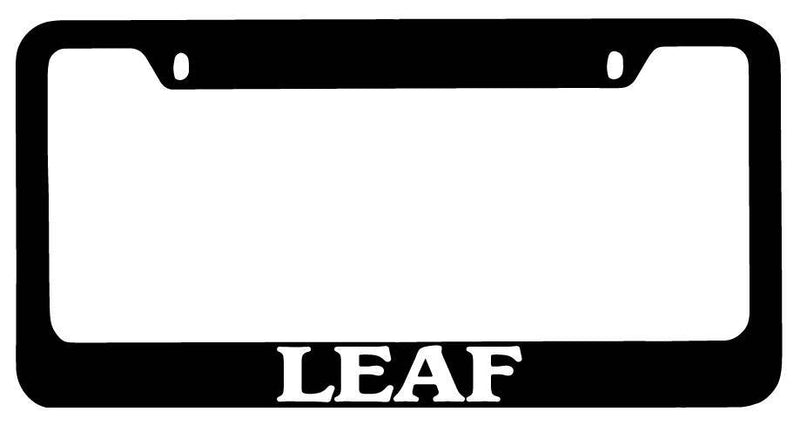 Black METAL License Plate Frame Leaf Auto Accessory  Mod-GRAPH9856236-8075