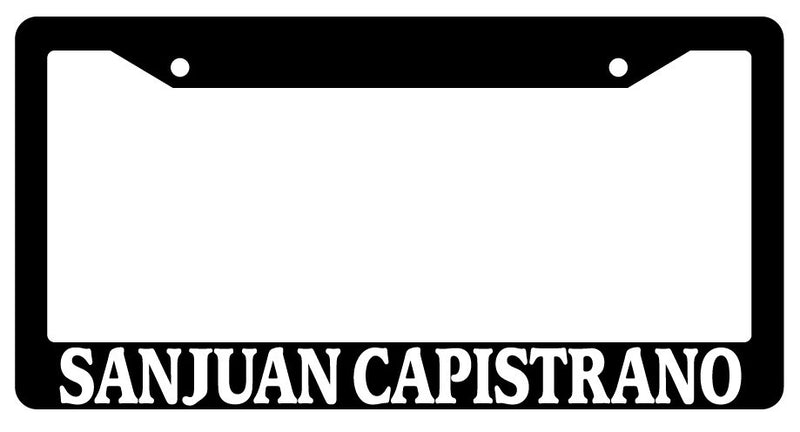 Black License Plate Frame San Juan Capistrano City State Auto Accessory 2644  Mod-GRAPH9856236-370