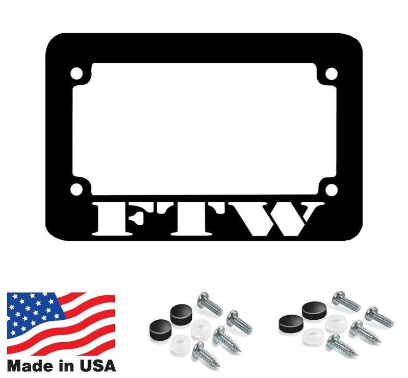 FTW Motorcycle License Plate Frame