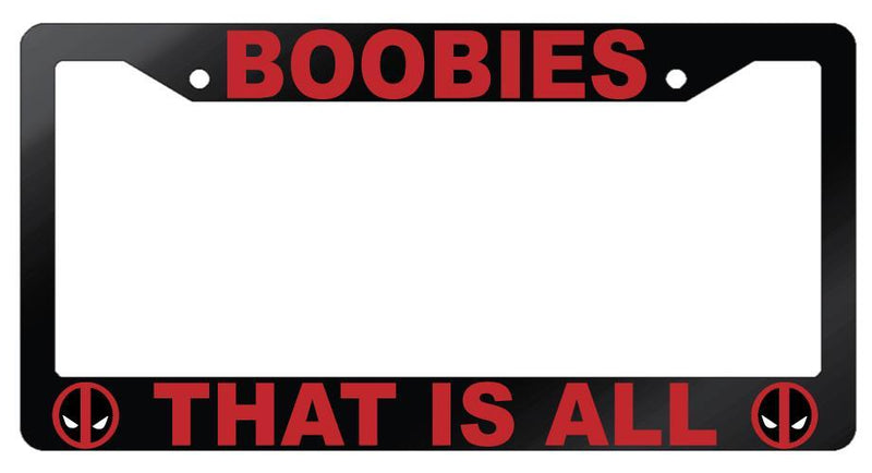Glossy Black Boobies That Is All License Frame Auto For Deadpool  Mod-GRAPH9856236-7339