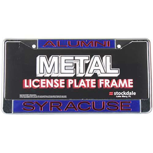 NCAA Syracuse Orange Metal Alumni Inlaid Acrylic License Plate Frame