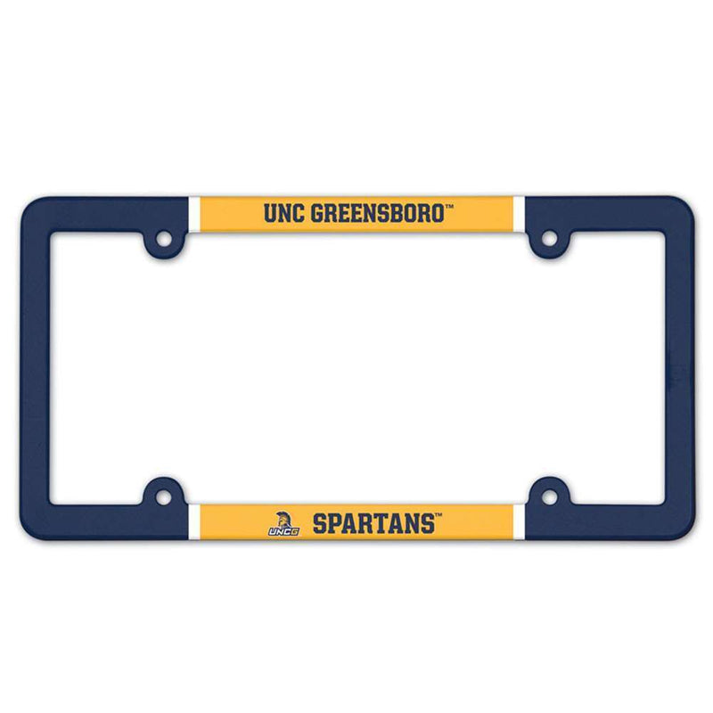 NCAA UNC Greensboro Spartans Plastic License Plate Frame