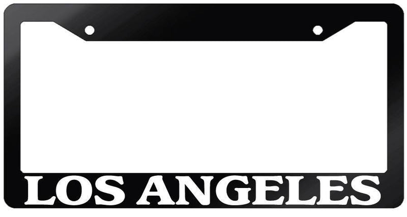 LOS ANGELES Glossy Black Plastic License Plate Frame Auto  Mod-GRAPH9856236-7029