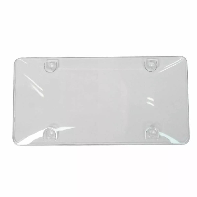 Unbreakable Clear Transparent License Plate Tag Holder Frame Bumper Shield Cover