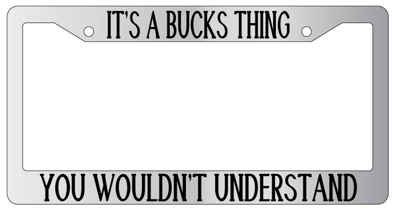 Chrome METAL License Plate Frame IT&