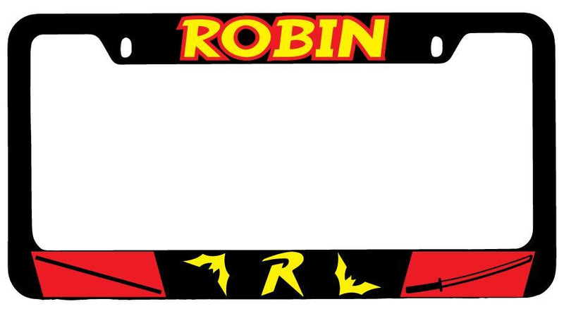 Robin Black METAL License Plate Frame Auto Accessory DC  Mod-GRAPH9856236-7919