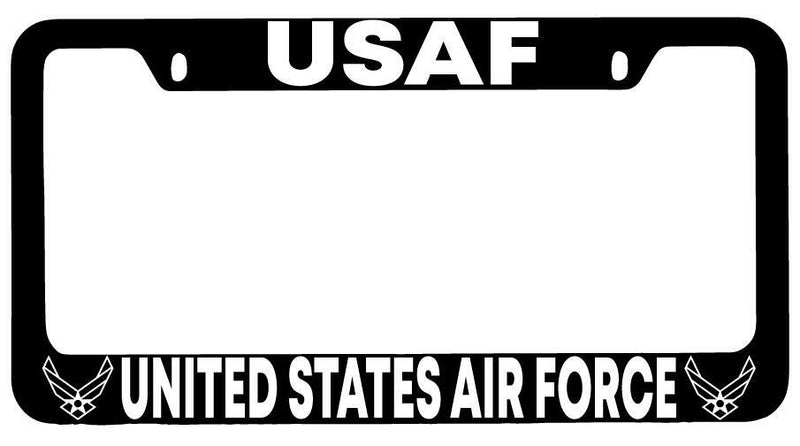 USAF United States Air Force Black METAL License Plate Frame  Mod-GRAPH9856236-8836
