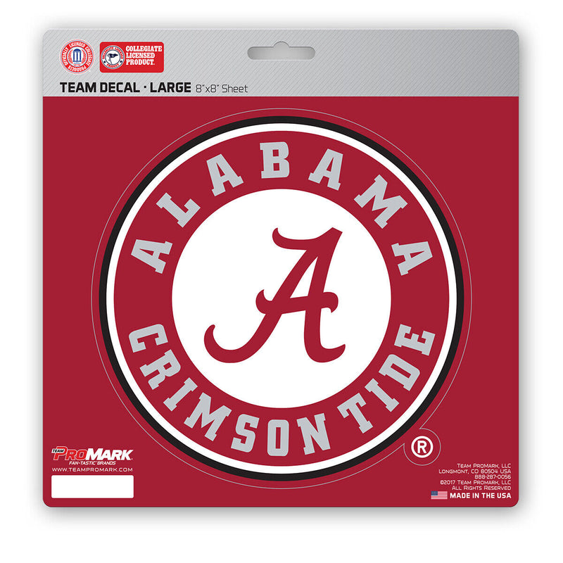 NCAA Alabama Crimson Tide Decal Large 8"X8" Auto RV Cooler Luggage