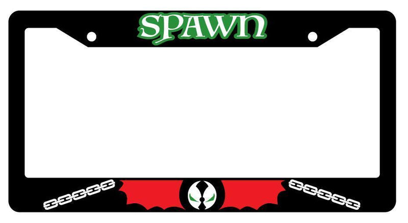 Spawn Black Plastic License Plate Frame Auto For Marvel  Mod-GRAPH9856236-4095