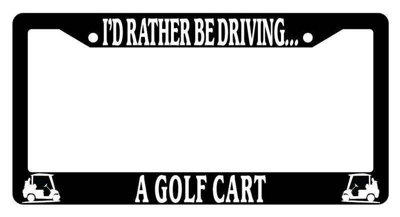 Black License Plate Frame I&