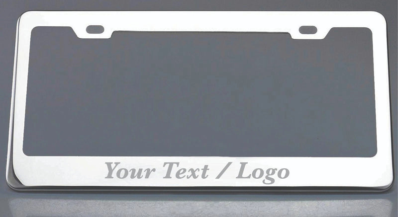 Stainless Steel license plate frame with Laser engraved fit nissan