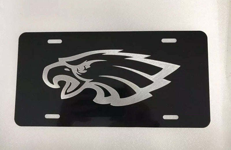 Philadelphia Eagles LOGO Car Tag Diamond Etched on Aluminum License Plate