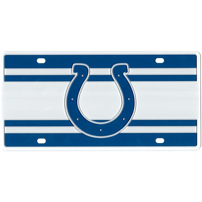 NFL Indianapolis Colts Full Color Super Stripe Inlay License Plate