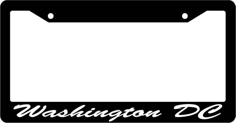 Black License Plate Frame CURSIVE Washington DC Auto Accessory Novelty  Mod-GRAPH9856236-3809