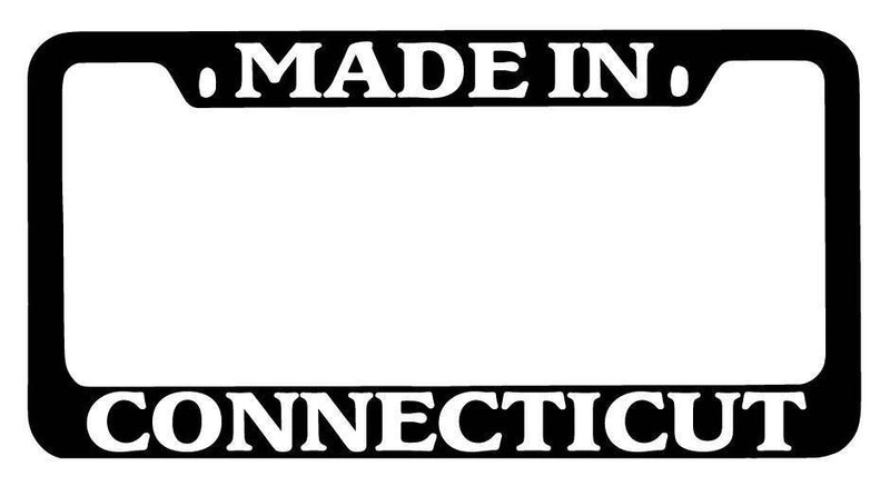 Black METAL License Plate Frame made In Connecticut Auto Accessory  Mod-GRAPH9856236-9169