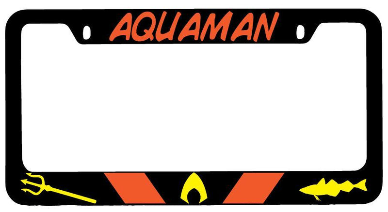 Aquaman Black METAL License Plate Frame DC  Mod-GRAPH9856236-7787