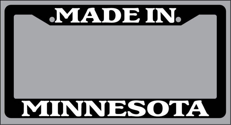 Black License Plate Frame Made in Minnesota Auto Accessory 998  Mod-GRAPH9856236-2969