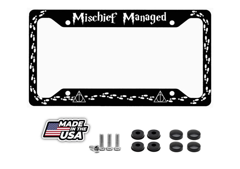 Harry Potter - Mischief Managed License Plate Frame - Marauders Map