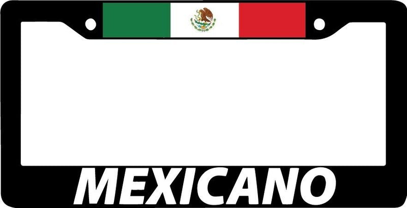 MEXICAN MEXICO OAXACA DURANGO PUEBLA CANCUN MX Black License Plate Frame NEW