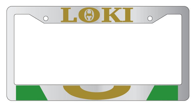 Loki Chrome METAL License Plate Frame For Marvel  Mod-GRAPH9856236-7783