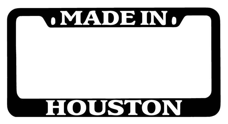 Black METAL License Plate Frame Made In Houston Auto Accessory 1372  Mod-GRAPH9856236-9137