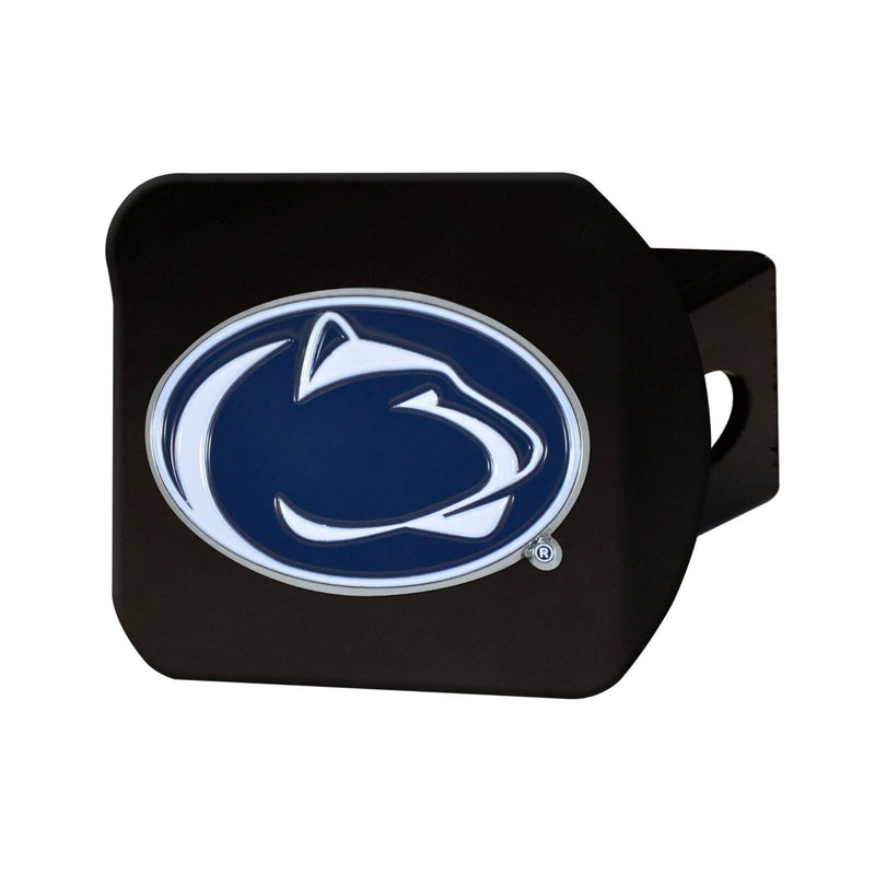 NCAA Penn State Nittany Lions 3D Color on Black Metal Hitch Cover