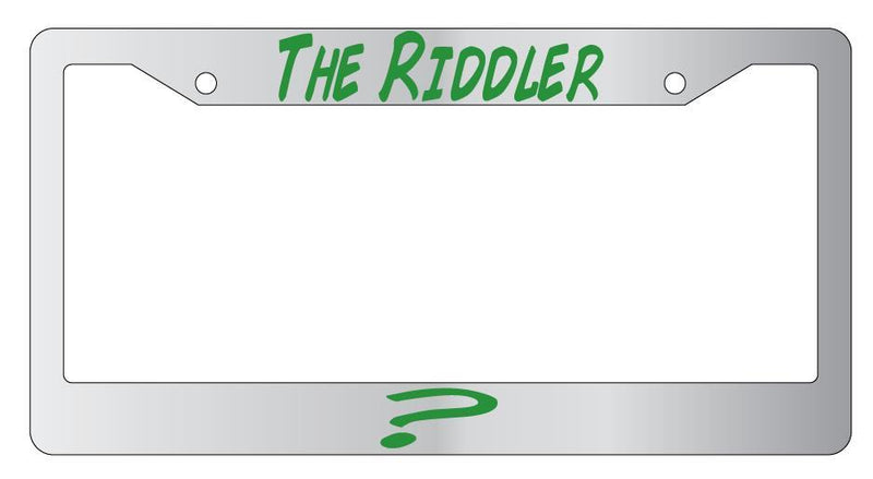 The Riddler Chrome License Plate Frame  Mod-GRAPH9856236-4185