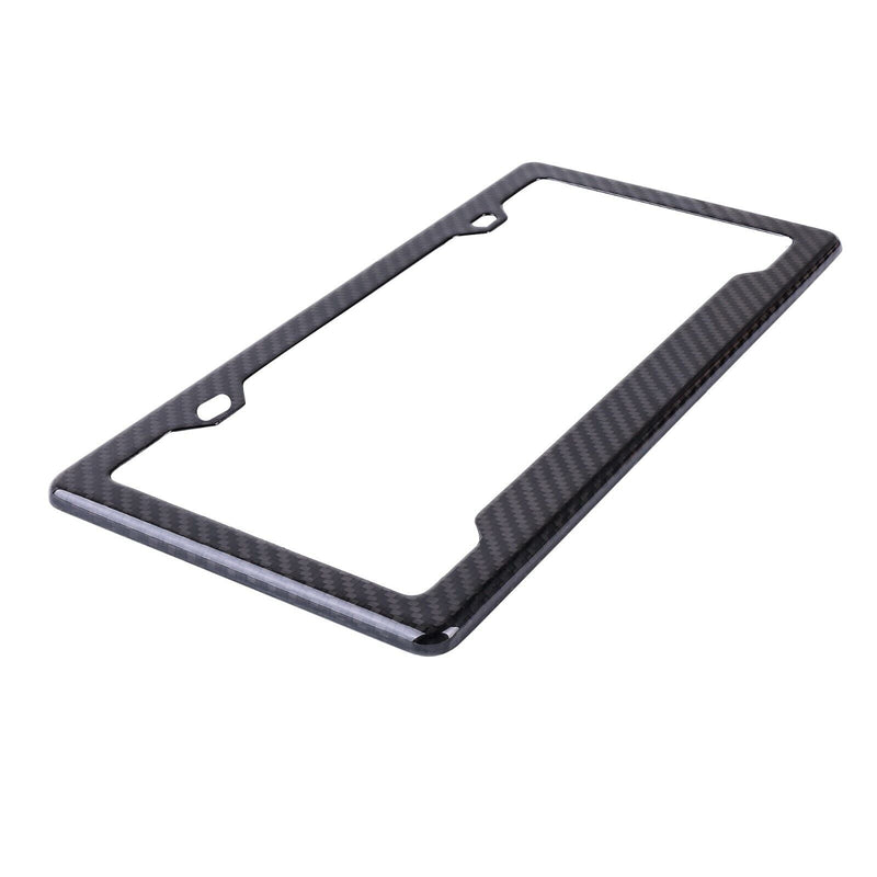Real Carbon Fiber All States License Plate Frame + Hardware Choose Your Finish
