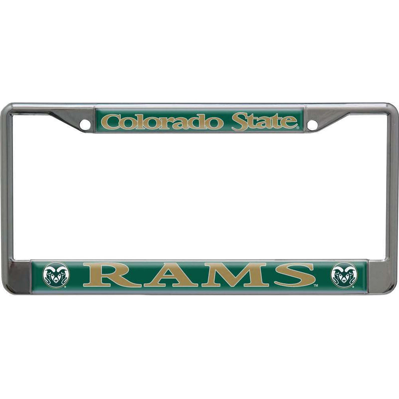 NCAA Colorado State Rams Metal License Plate Frame w/Domed Acrylic