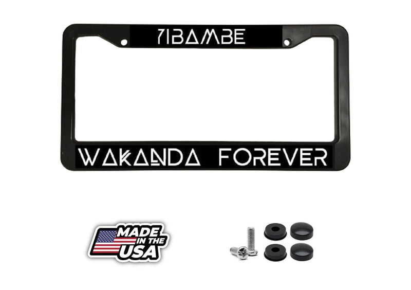 for Black Panther Fans! for YIBAMBE/Wakanda Forever License Plate Frame NEW