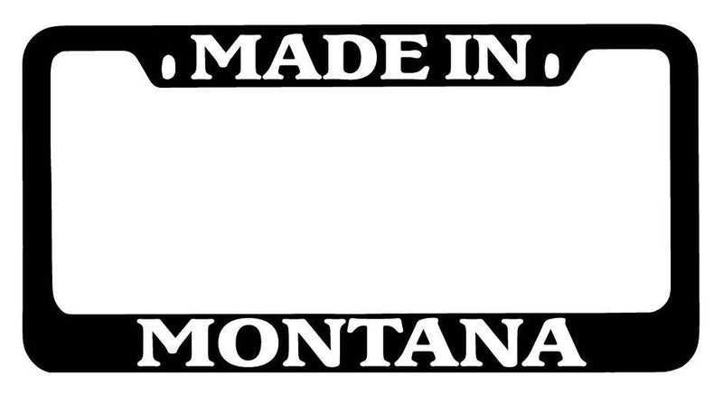 Black METAL License Plate Frame Made In Montana Auto Accessory 1012  Mod-GRAPH9856236-9171