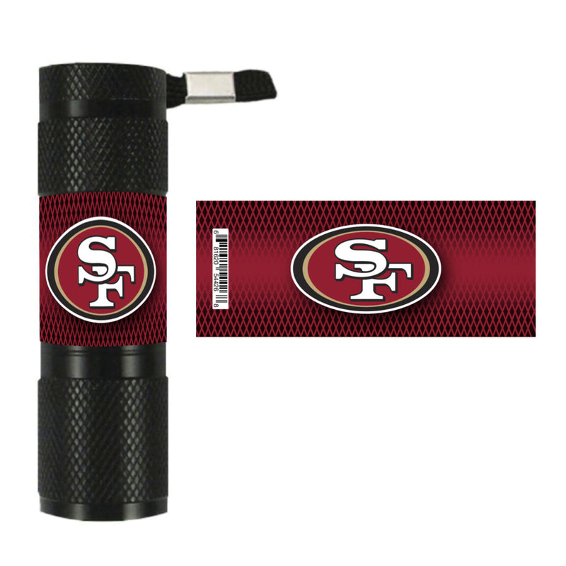 NFL San Francisco 49ers LED Flashlight 1.1"x.3"x3.4"