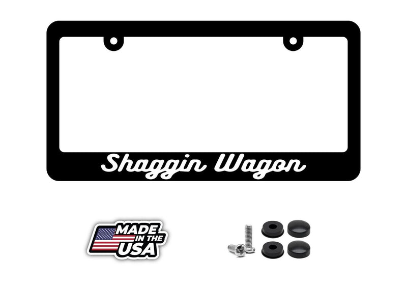 Shaggin Wagon JDM Drifting Drift Racing Race Car Truck License Plate Frame