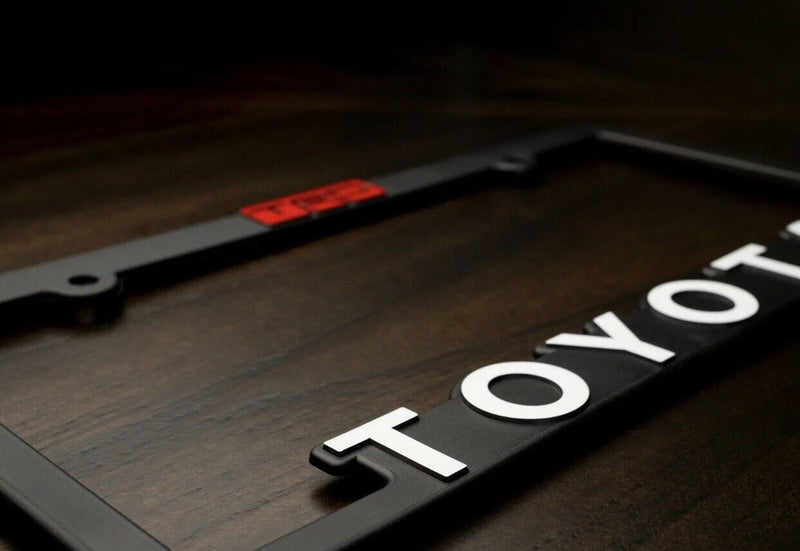 Fits Toyota-TRD-Custom-License-Plate-Frame-TRD-Offroad-Tacoma-FJ-Cruiser-4x4