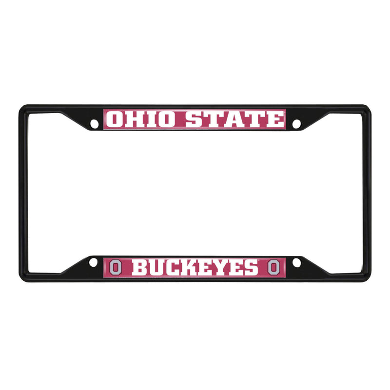 NCAA Ohio State Buckeyes Black Metal License Plate Frame