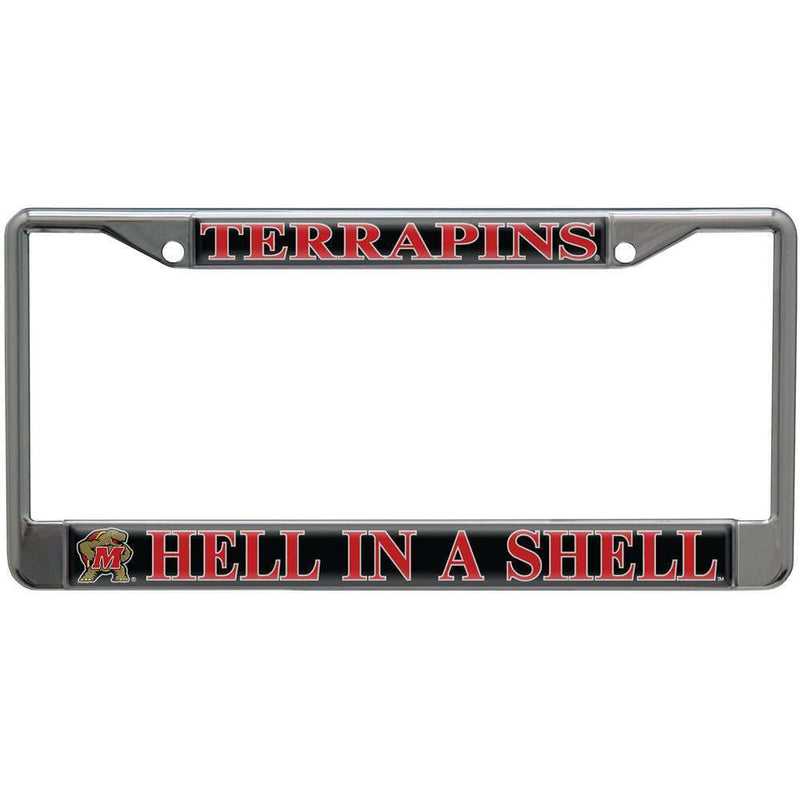 NCAA Maryland Terrapins Metal License Plate Frame w/Domed Acrylic