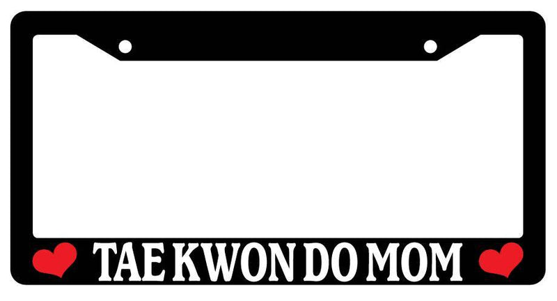 Black License Plate Frame TAE KWON DO MOM Auto Accessory Novelty  Mod-GRAPH9856236-3219