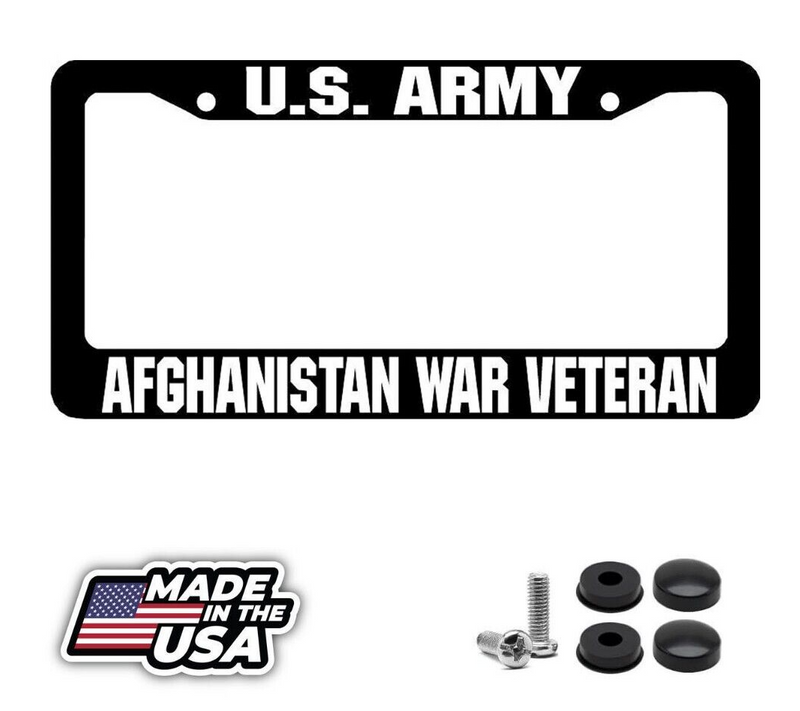 U.S. ARMY AFGHANISTAN WAR VETERAN License Plate Frame
