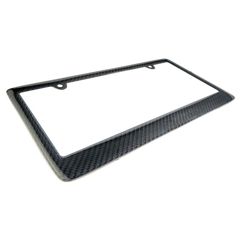 REAL 100% CARBON FIBER LICENSE Plate Frame COVER ORIGINAL 3K TWILL JDM /FF