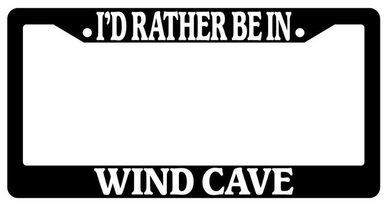 Black License Plate Frame I&