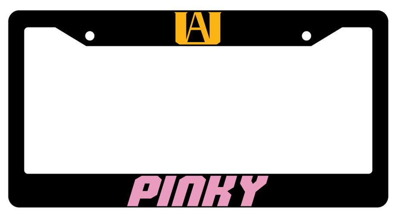 Pinky Black Plastic License Plate Frame My Hero Academia  Mod-GRAPH9856236-1942