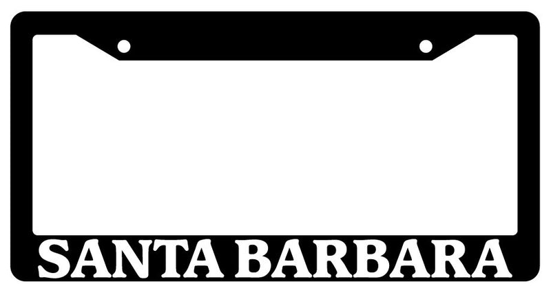 Black License Plate Frame Santa Barbara City State Auto Accessory Novelty 2652  Mod-GRAPH9856236-3164